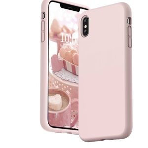 SURPHY Liquid Silicone Case iPhone X Pink Sand